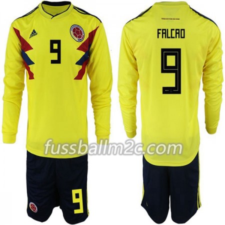 Fußballtrikots Kolumbien Falcao 9 Kinder Heim Trikotsatz WM 2018 Langarm Fußballtrikots Kolumbien Falcao 9 Kinder Heim Trikotsatz WM 2018 Langarm